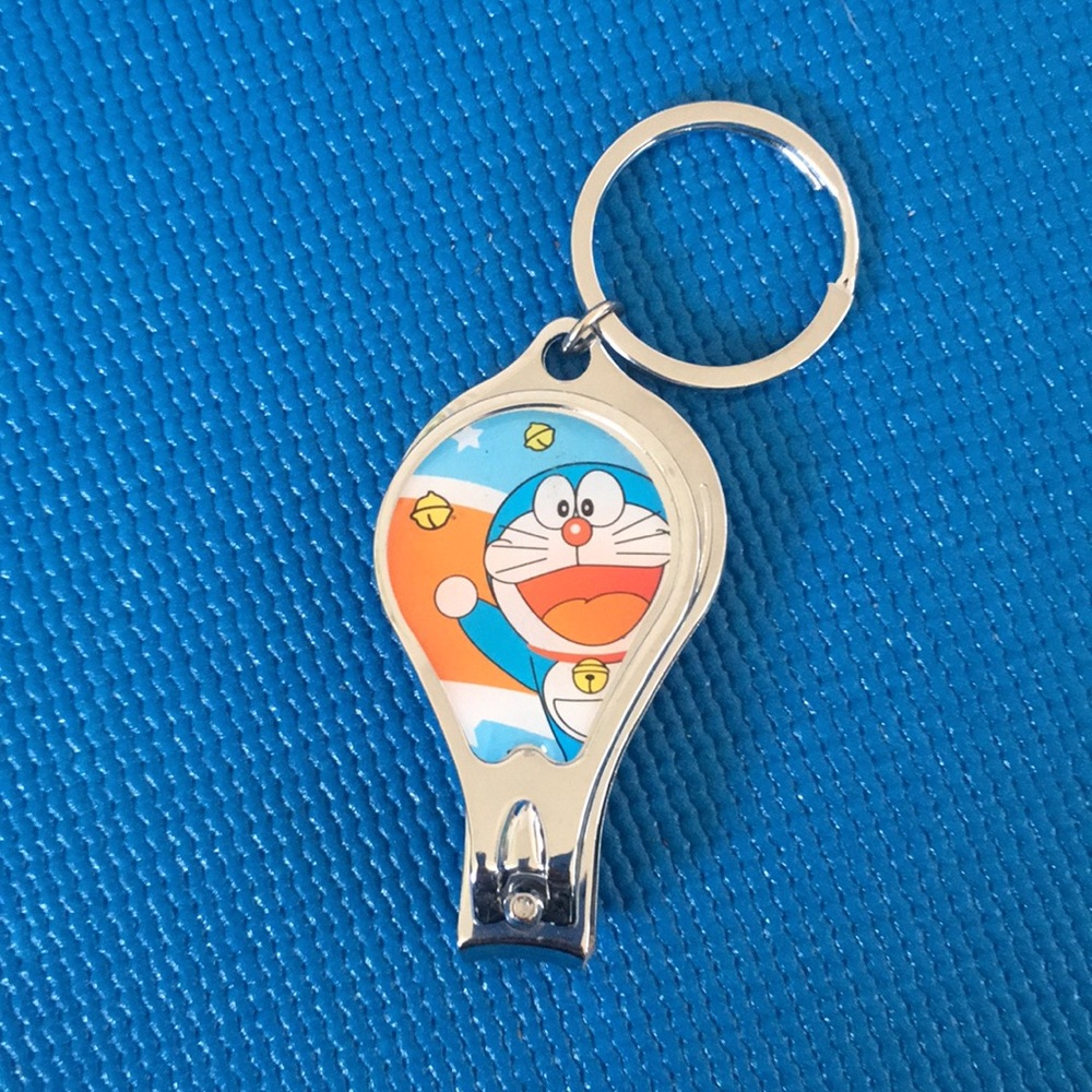 Doraemon stainless steel nail clipper keychain